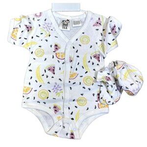 NWOT Small Talk Baby One Piece T-Shirt Set Snaps Size 3/6 Months